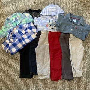 Toddler Boys Fall/Winter Bundle - 11 Pieces